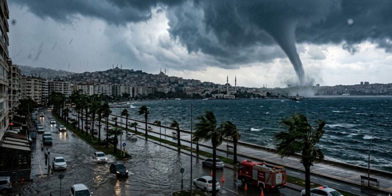 İzmir'de hafta sonu kabusu: Sel ve hortum uyarısı yapıldı