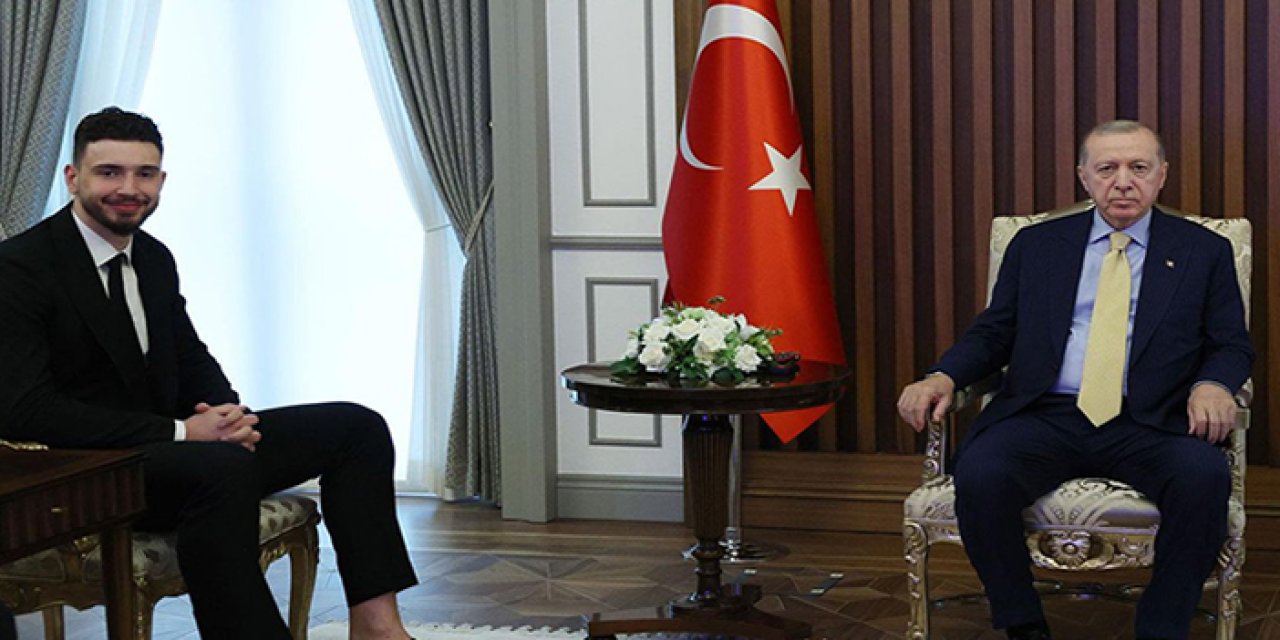 Cumhurbaşkanı Erdoğan, Alperen Şengün'ü kabul etti