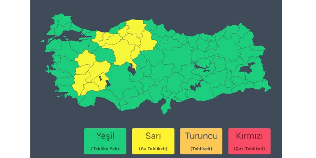 İçişleri Bakanlığı'ndan o iller için sağanak uyarısı