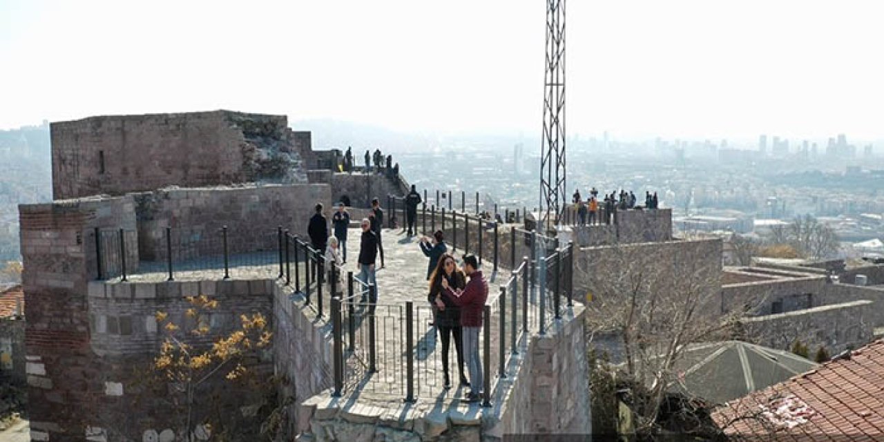 Ankara Kalesi'nde ziyaretçiler için düzenleme yapıldı