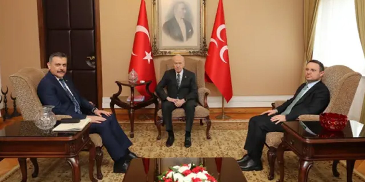 Bakanlar Gürlek ve Çiftçi, Bahçeli’yi TBMM’de ziyaret etti