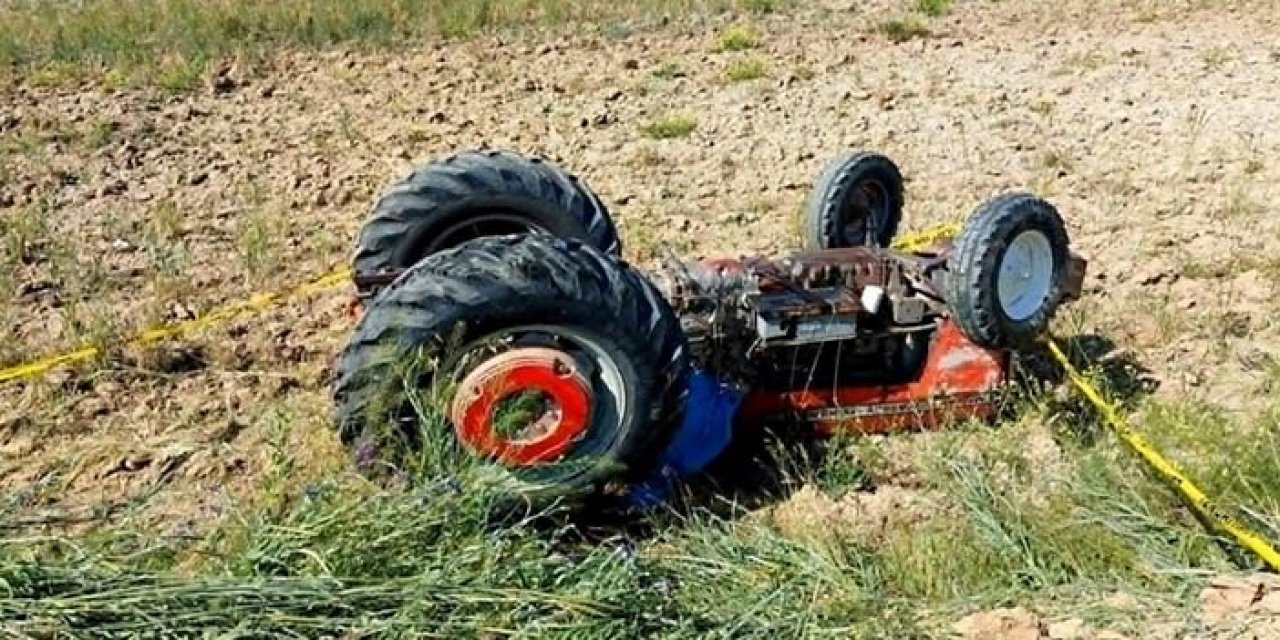 Nevşehir'de devrilen traktörün altında kalan sürücü öldü