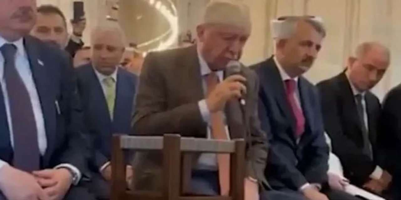 Cumhurbaşkanı Erdoğan, Selimiye Camii’nde Kur’an-ı Kerim okudu