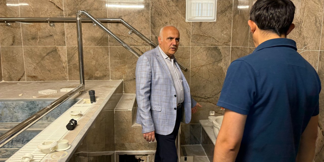 Kızılcahamam kaplıcasındaki aile kabinleri yenileniyor