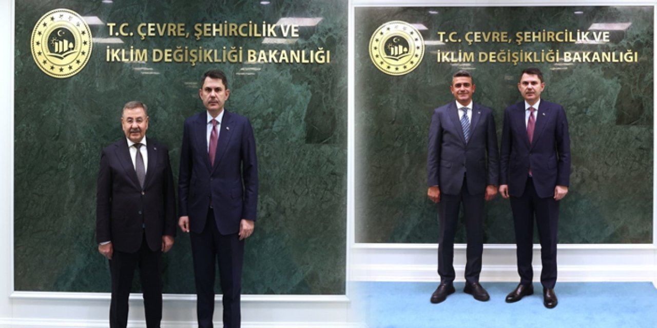 Bakan Kurum, Haymana ve Gölbaşı belediye başkanlarını ziyaret etti
