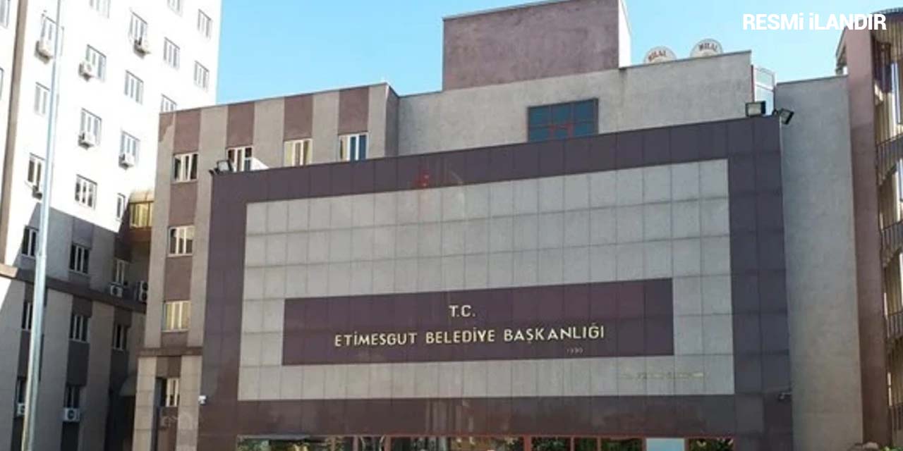 ETİMESGUT BELEDİYE BAŞKANLIĞI’NDAN