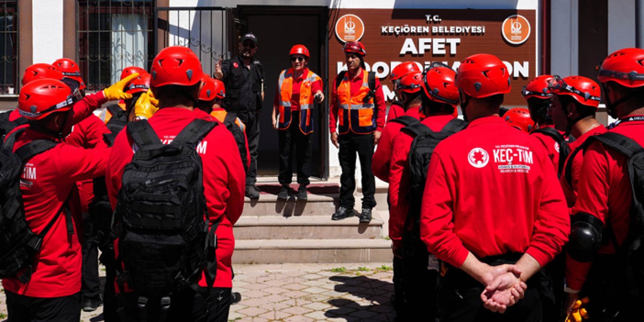 Keçiören KEÇ-TİM AFAD ekipleri akreditasyon sınavına hazırlanıyor