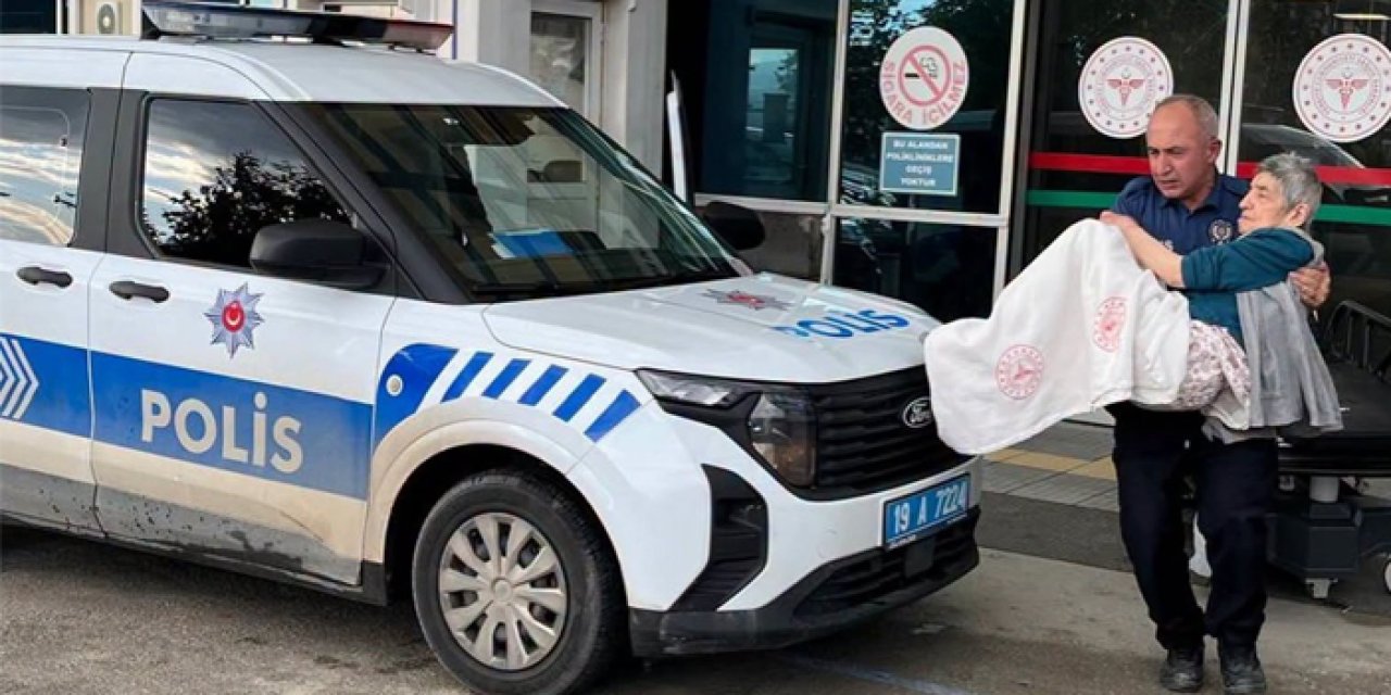 5 çocuk annesi yaşlı kadın hastanede terk edildi, kahraman polis sahip çıktı