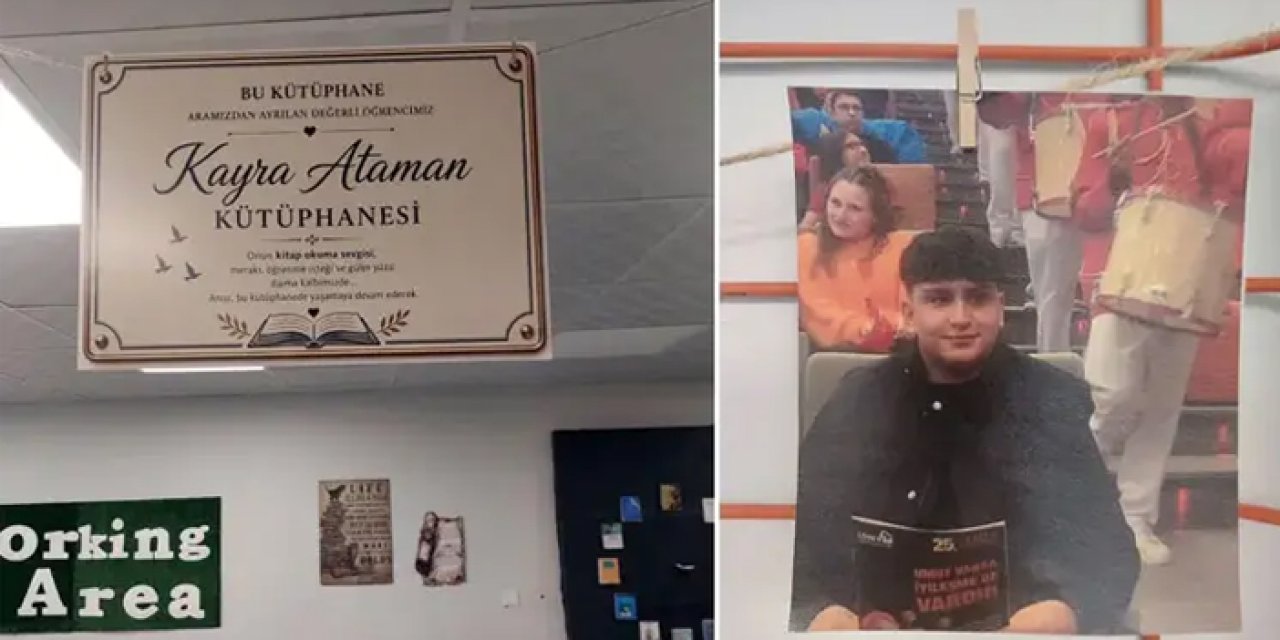 Kayra Ataman’ın ismi okul kütüphanesinde yaşatılacak