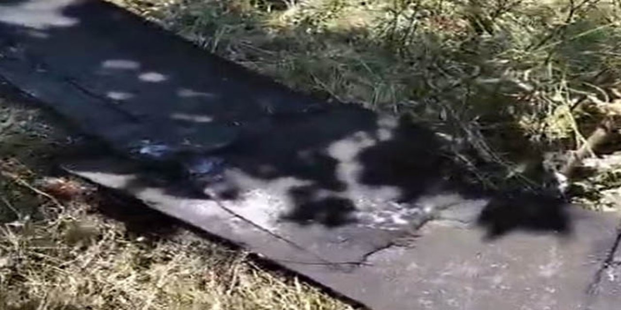 Kastamonu'da evin bahçesine İHA düştü