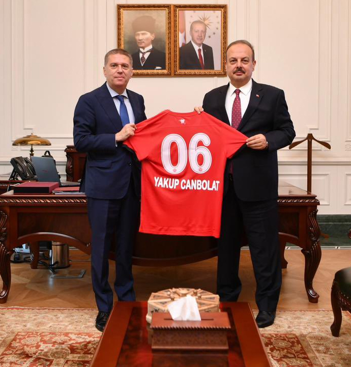 Gençlerbirliği başkanı Çakmak’tan Vali Canbolat’a hayırlı olsun ziyareti