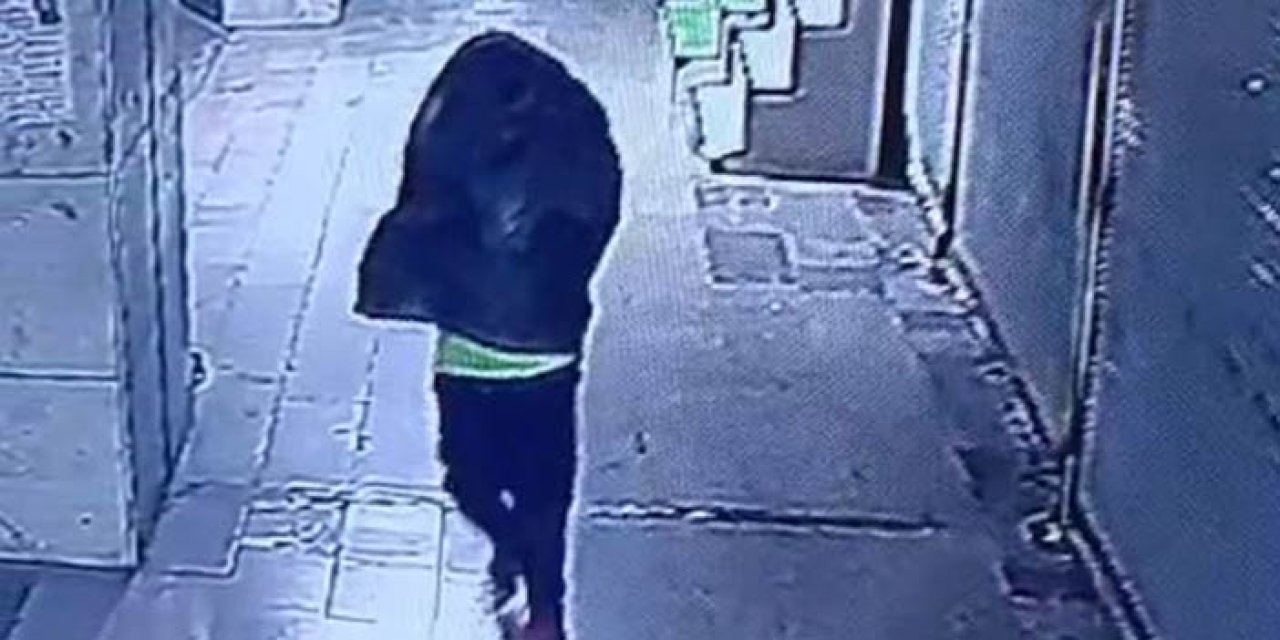 Çöp poşetiyle yüzünü saklayıp çay ocağını yaktı