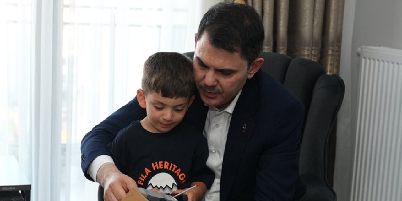 Bakan Kurum'dan dede ile torununa duygu dolu ziyaret