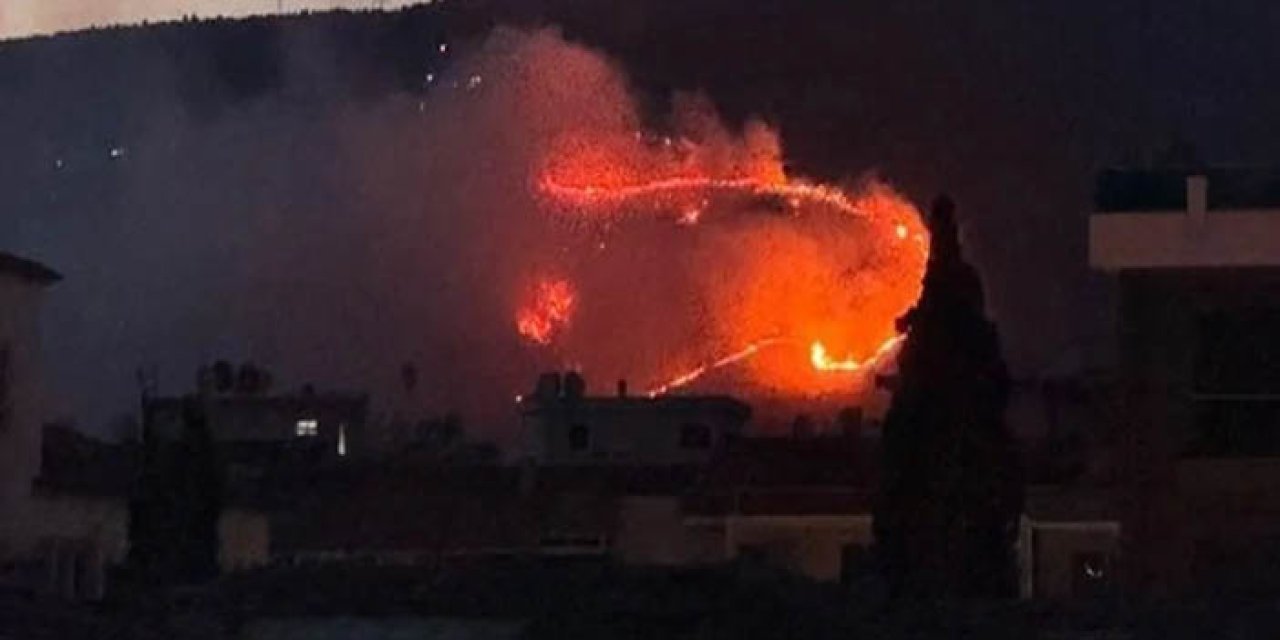 İzmir'de otluk alanda yangın