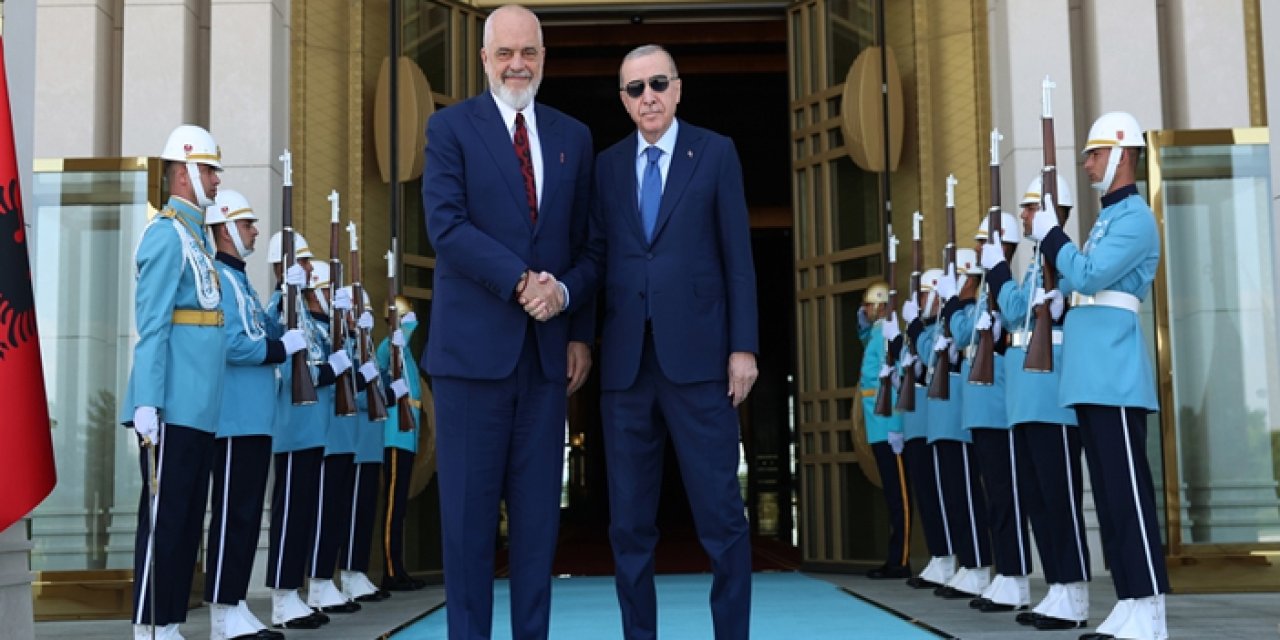 Erdoğan ile Rama Ankara'da bir araya geldi