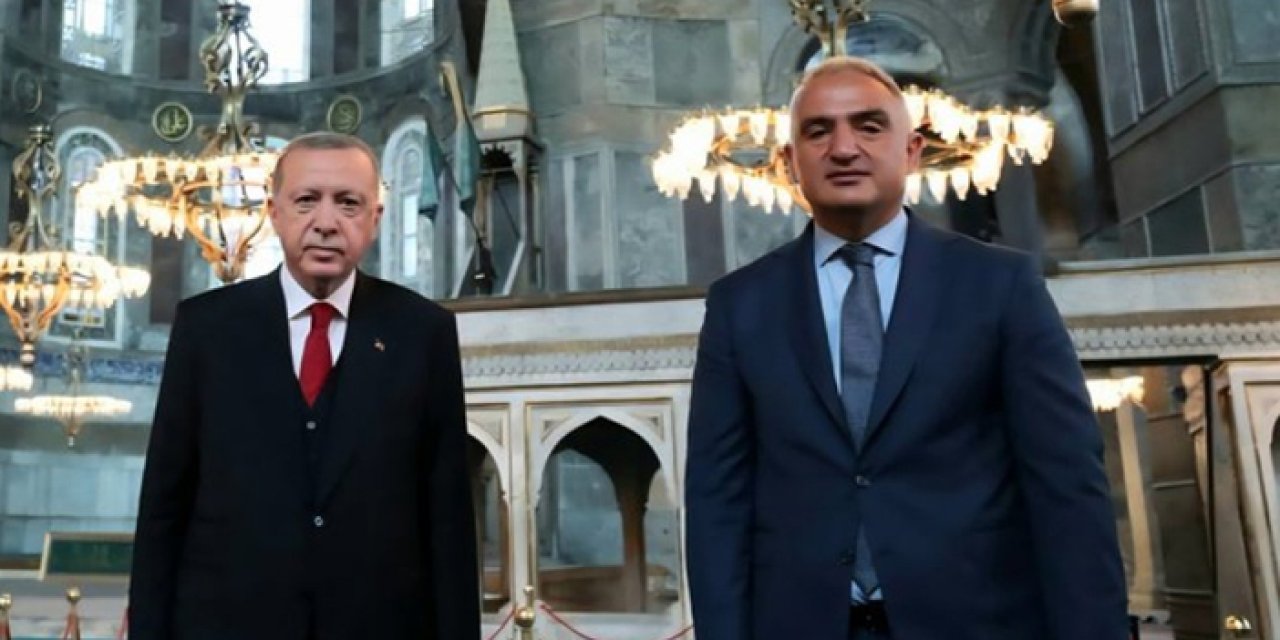 Bakan Ersoy’dan Ayasofya paylaşımı geldi