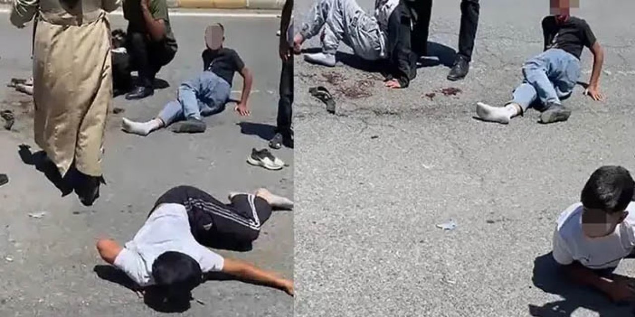 Otomobille bisikletli çocuklara çarpıp kaçtı; 3 yaralı