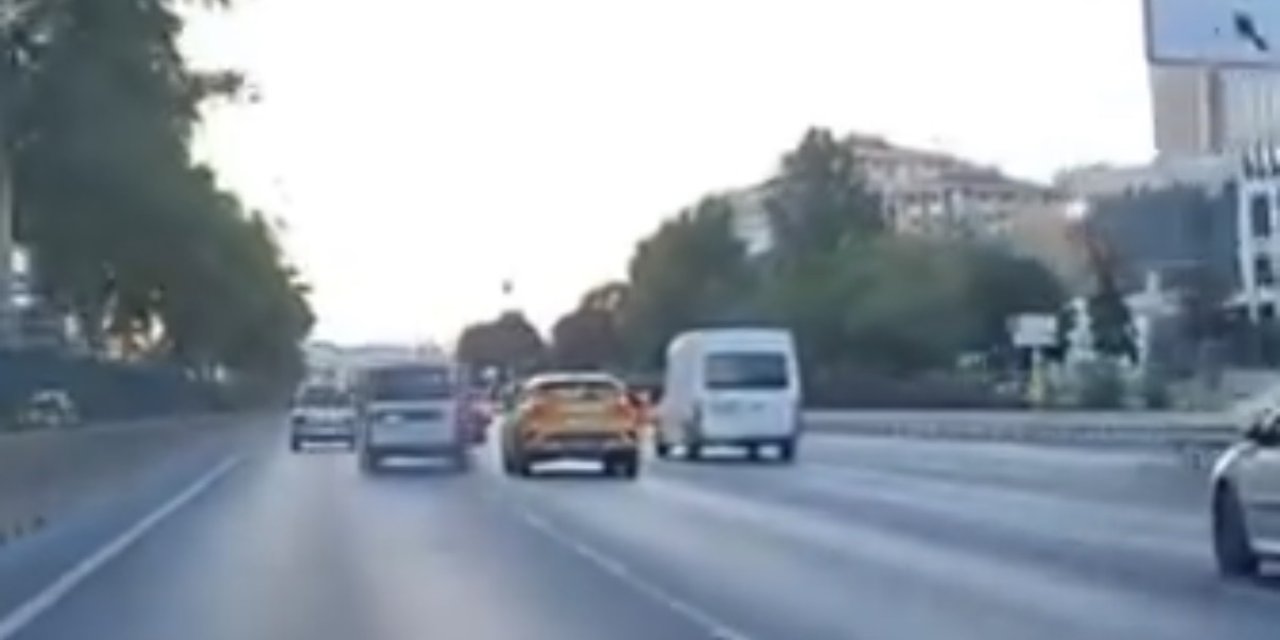 Ataşehir’de makas atan sürücüye 96 bin lira ceza verildi, aracı trafikten men edildi