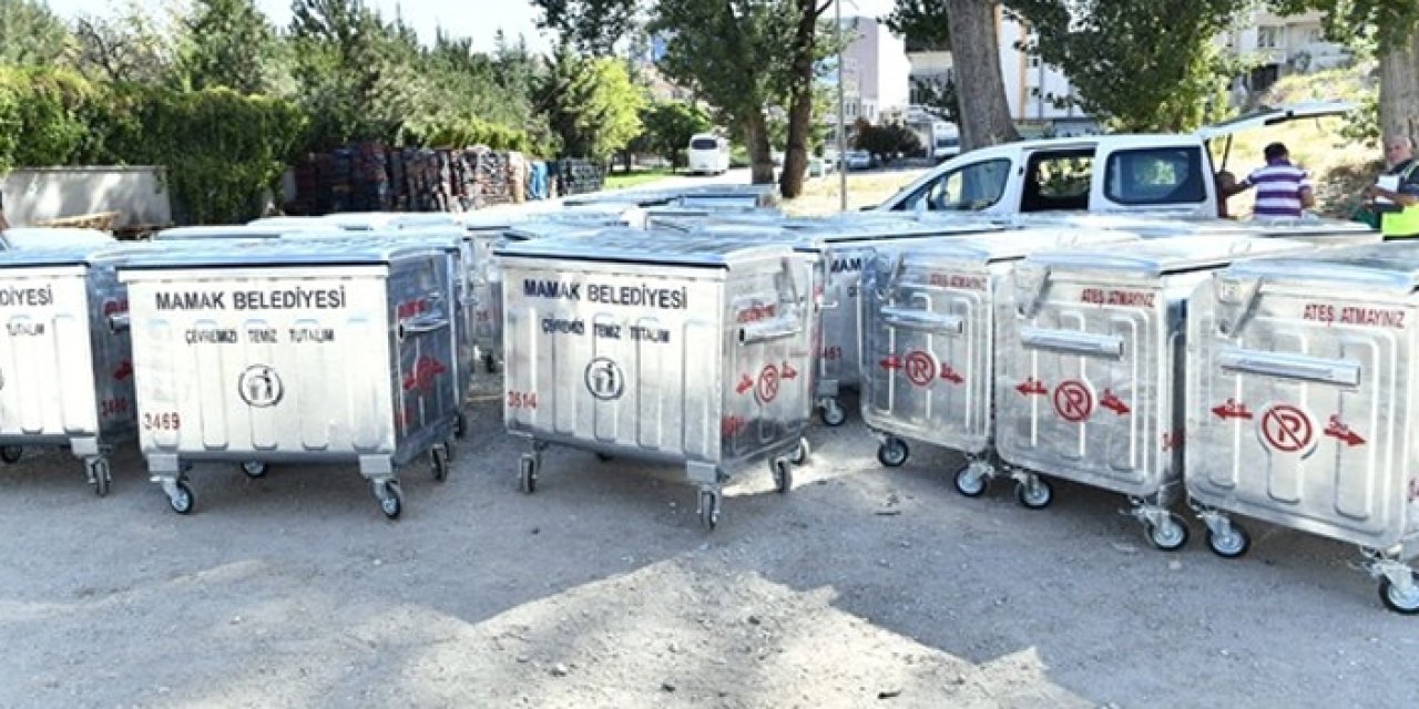 Mamak’tan temizlik atağı: Yüzlerce çöp konteyneri alınacak