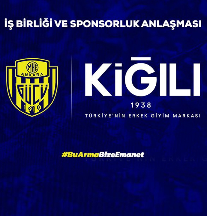 Ankaragücü’nden dev iş birliği: Yeni sezonda Kiğılı imzası taşınacak