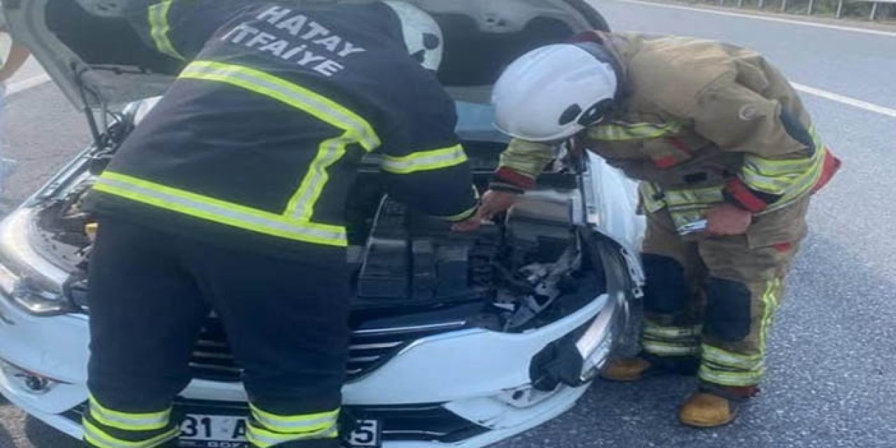Yokuş aşağı inen otomobil iş makinesine çarptı: 1 ölü