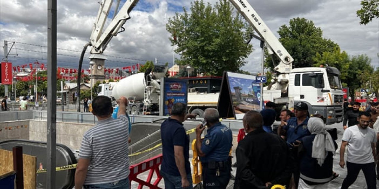 Kayseri’de beton mikserinin pompası patladı; 1 yaralı