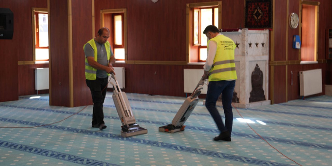 Keçiören'deki camilerde temizlik seferberliği başlatıldı