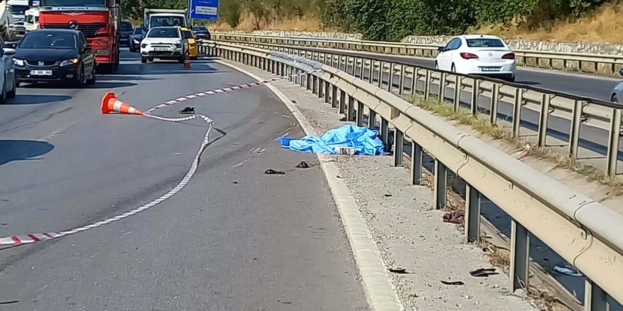 Bariyerlere çarpan motosikletin sürücüsü yaşamını yitirdi