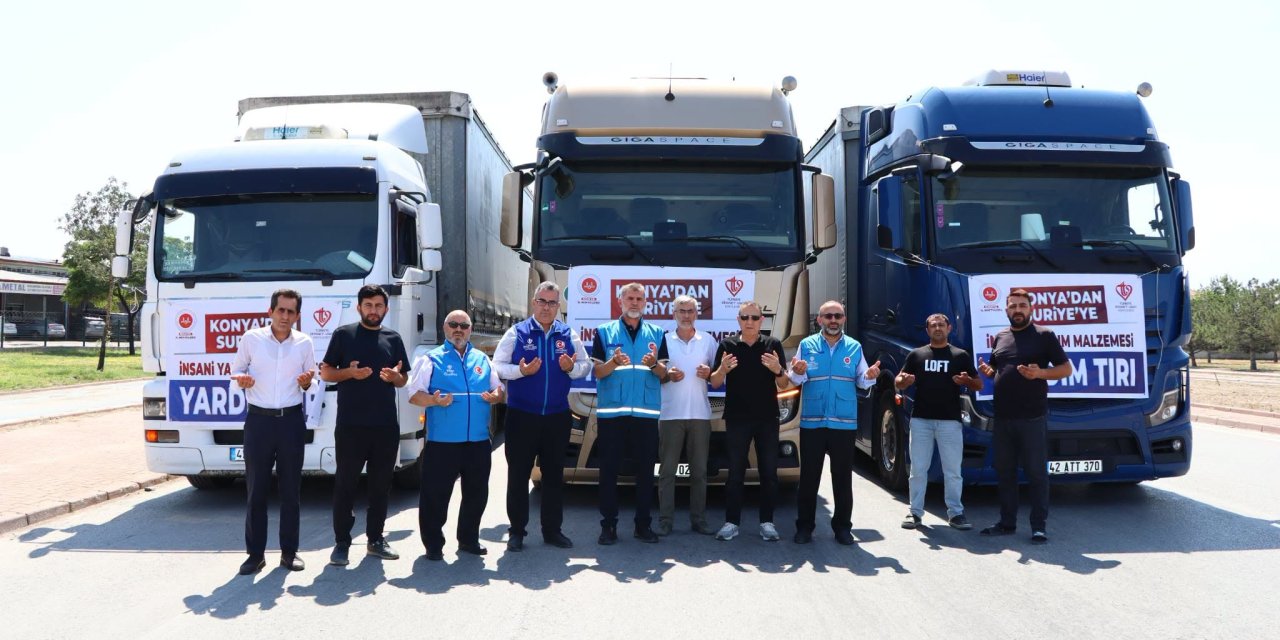 TDV ve Müftülükten Suriye’ye yardım: 4 TIR yola çıktı