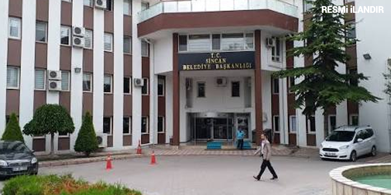 İHALE İLANI SİNCAN BELEDİYE BAŞKANLIĞINDAN