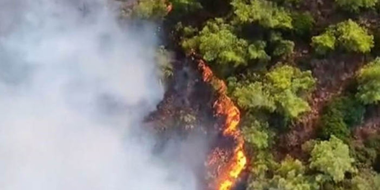 Marmaris'te Yangın: 16 Helikopter ve 7 Uçakla Müdahale