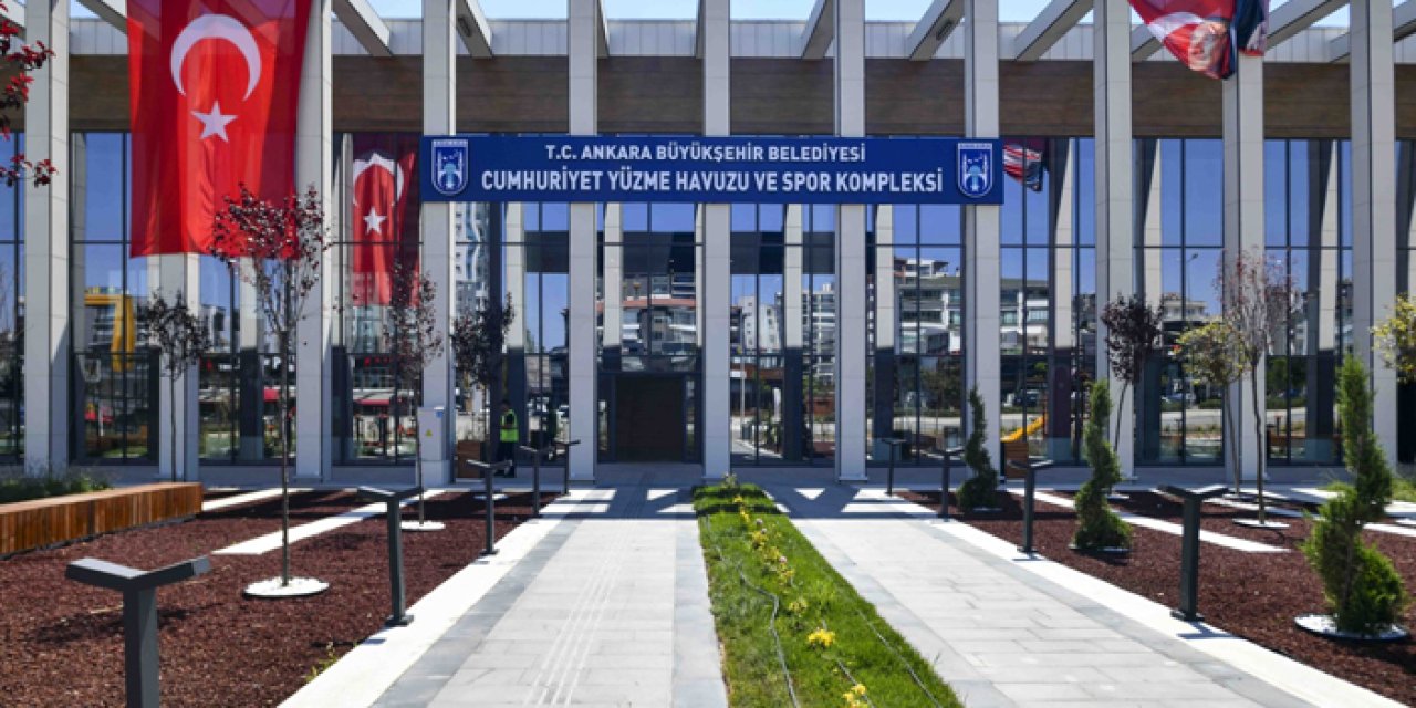 Başkente dev spor kompleksi! Cumhuriyet Yüzme Havuzu kapılarını açtı