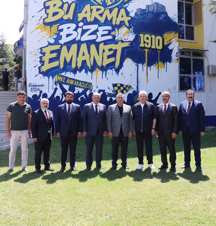 ATO Başkanı Gürsel Baran ve beraberindekiler Ankaragücü’nü ziyaret etti