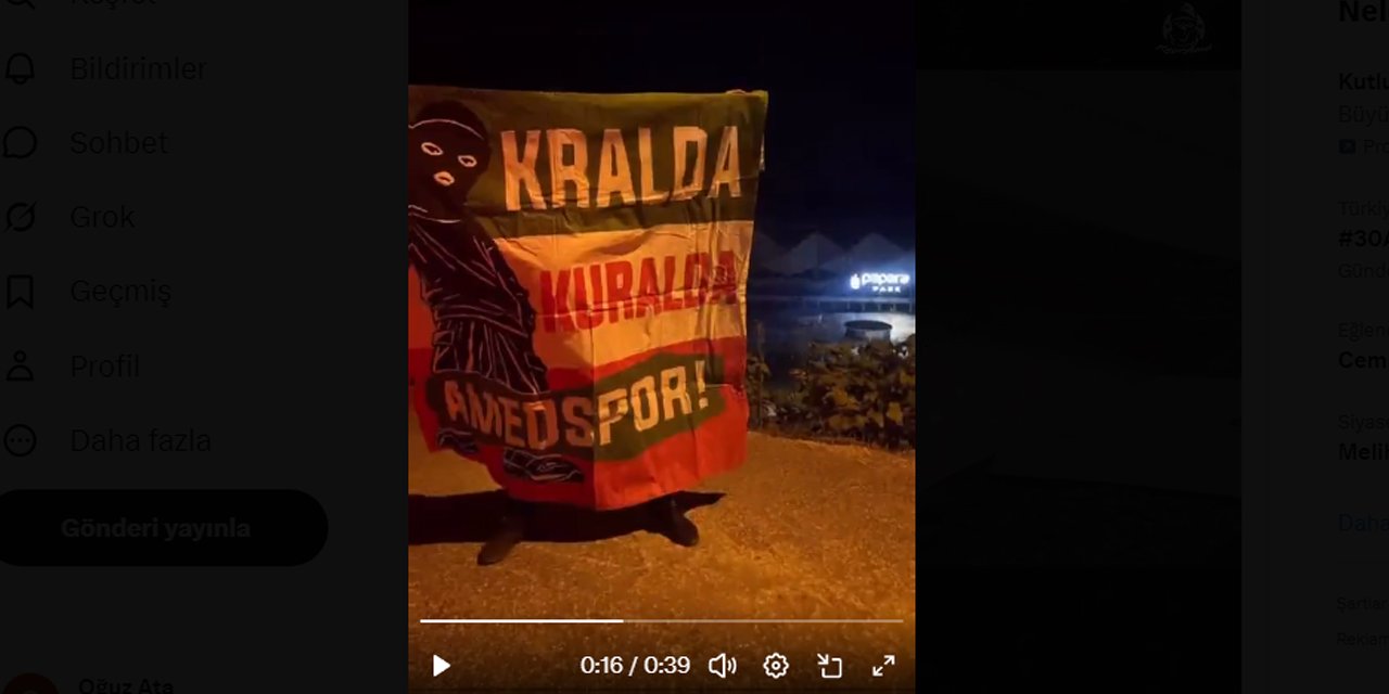 Trabzonspor taraftarından şok Amedspor ve PKK iddiası