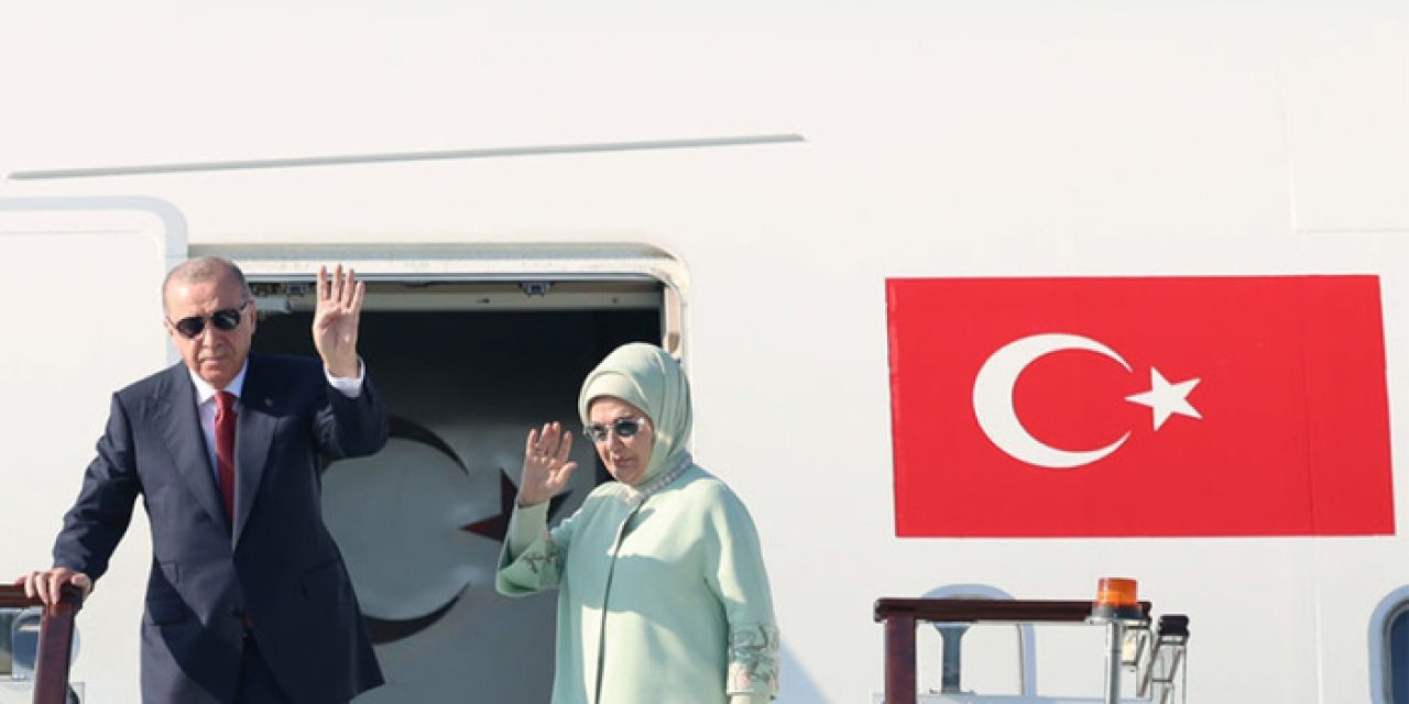 Cumhurbaşkanı Erdoğan ŞİÖ zirvesi için Kırgızistan’a gitti