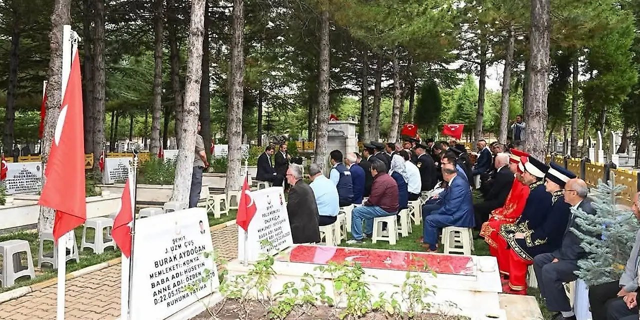Seydişehir'de Şehit Mezarları Ziyaret Edildi