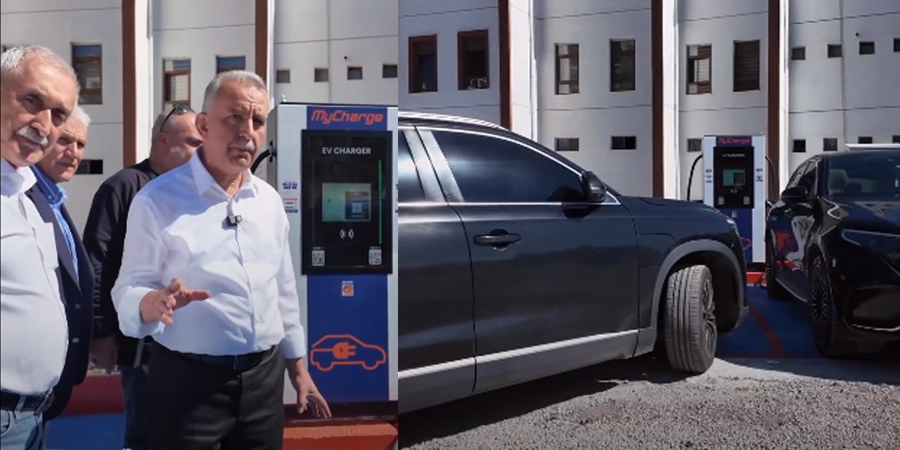 Çamlıdere Belediyesi elektrikli araçlar için şarj istasyonu kurdu