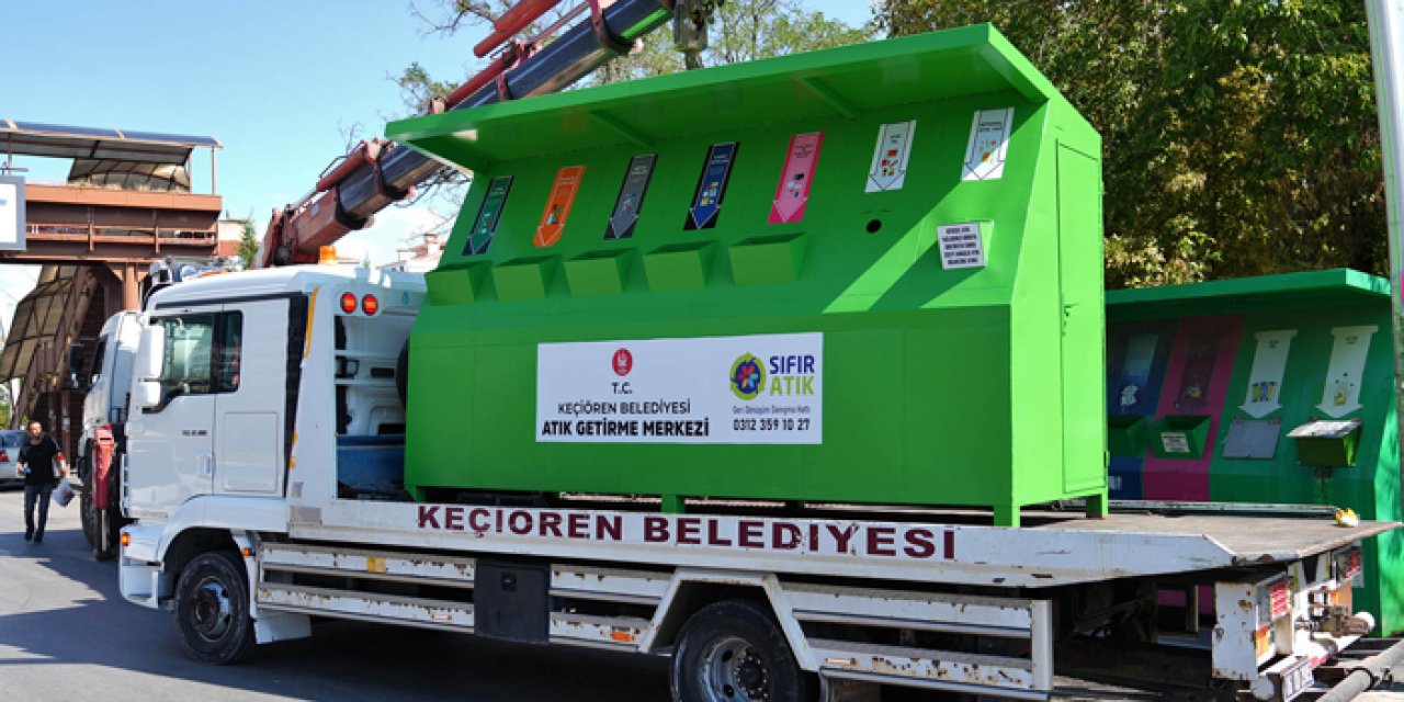 Keçiören’de atık merkezleri yenileniyor