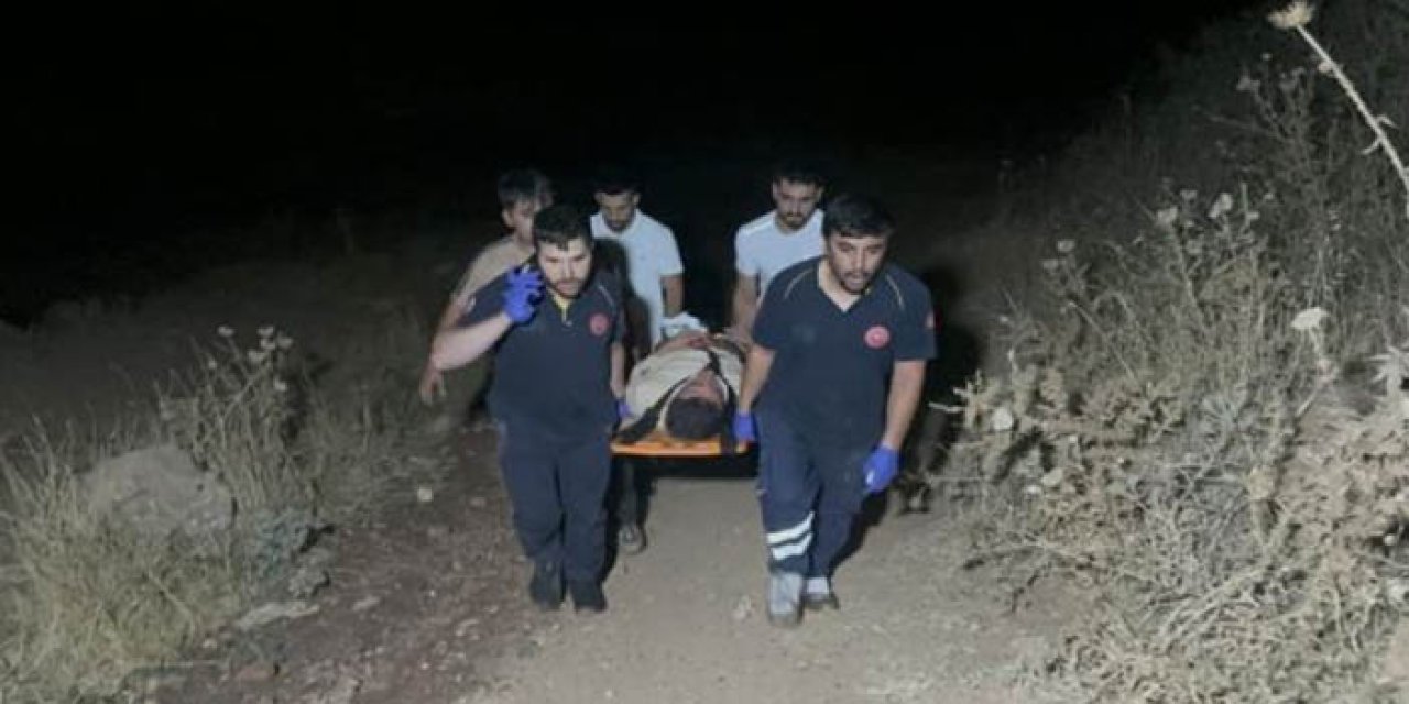 Uçurumdan yuvarlanan yaşlı motosiklet sürücüsü öldü