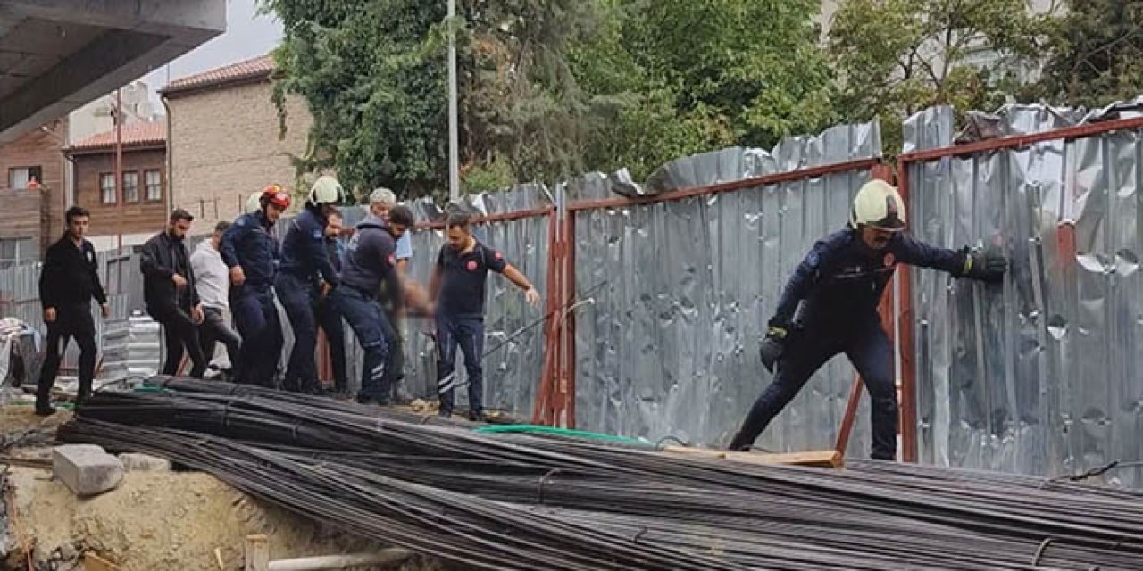 Fatih'te inşaatın 1’inci katından düşen işçi ağır yaralandı