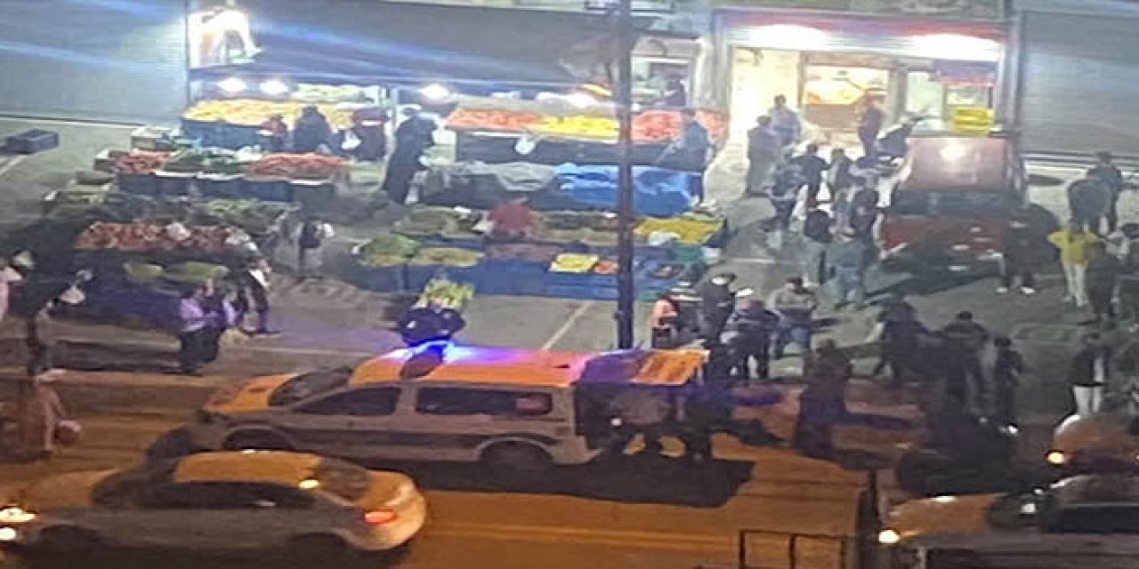 Ankara Altındağ'da manav esnafı arasında sopalı kavga