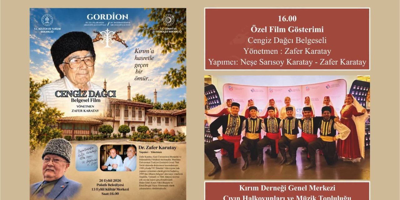 Polatlı’da Uluslararası Gordion Arkeofilm Festivali düzenleniyor