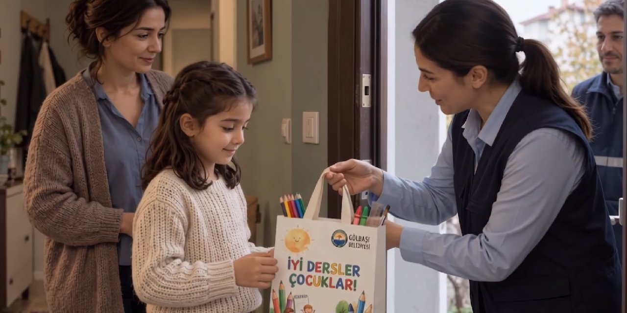 Gölbaşı Belediyesi’nden 800 öğrenciye kırtasiye yardımı