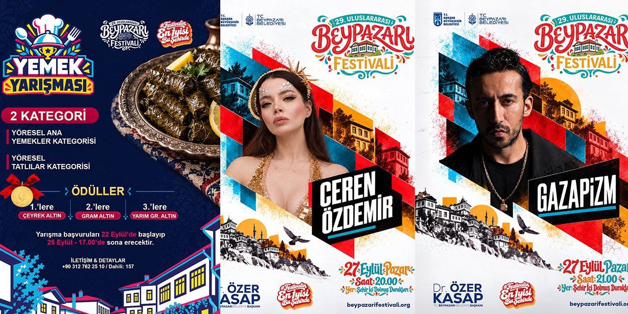 Beypazarı’nda çeyrek altın hediyeli yemek yarışması