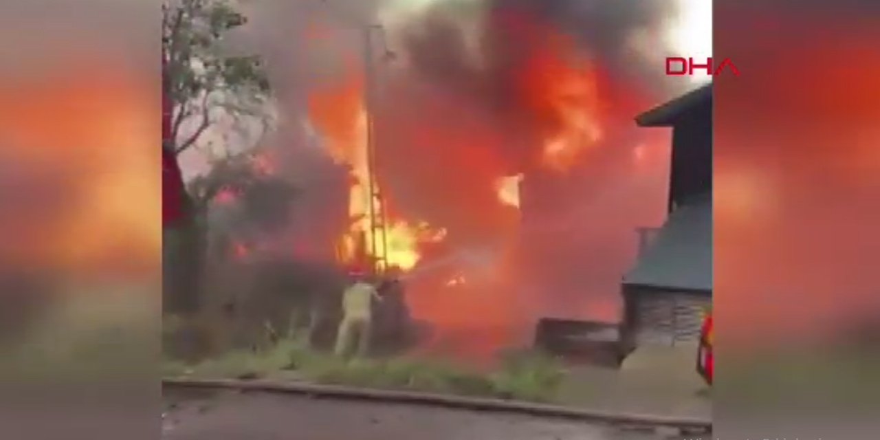 Kastamonu'da köy yangını: Diğer evlere sıçradı