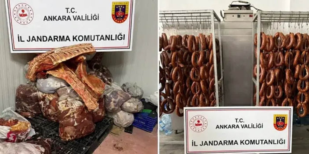 Ankara'da sahte gıda operasyonunda 104 ton et ele geçirildi