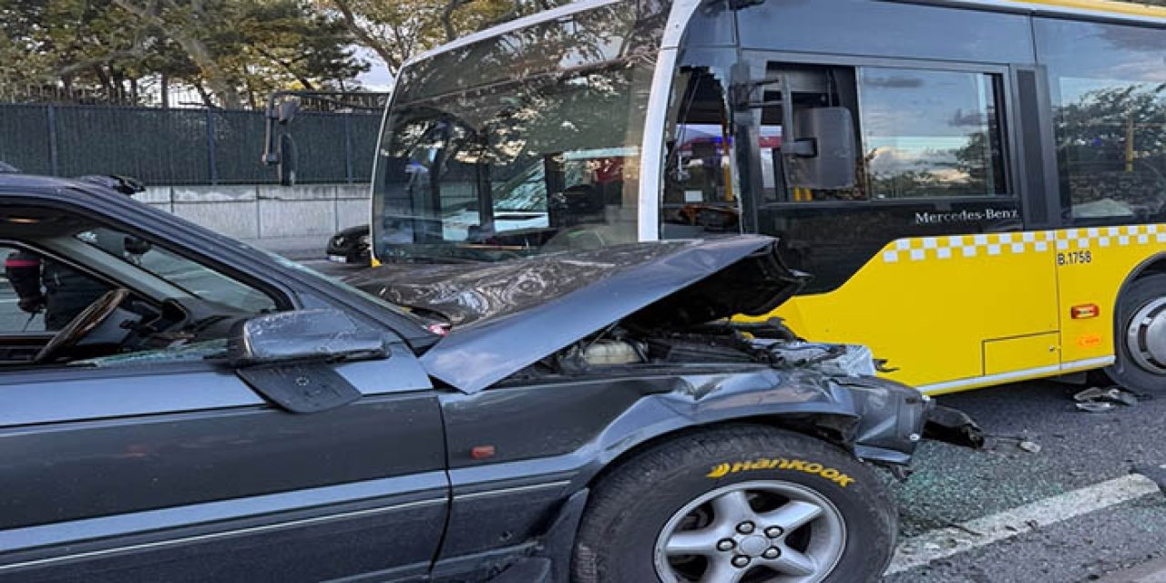 Karşı yöne geçen cip, İETT otobüsüyle çarpıştı: 3 yaralı