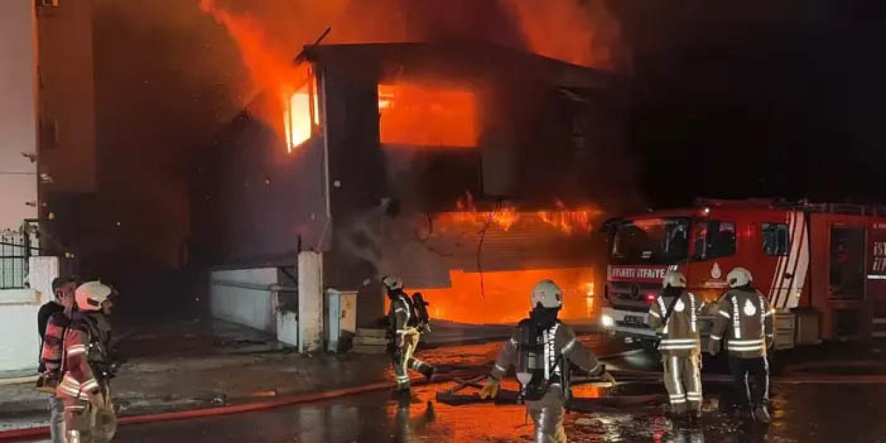 Esenyurt’ta iki katlı iş yerinde yangın: 1 yaralı