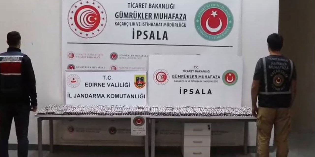 İpsala Sınır Kapısı’nda 17 bin 121 uyuşturucu hap yakalandı