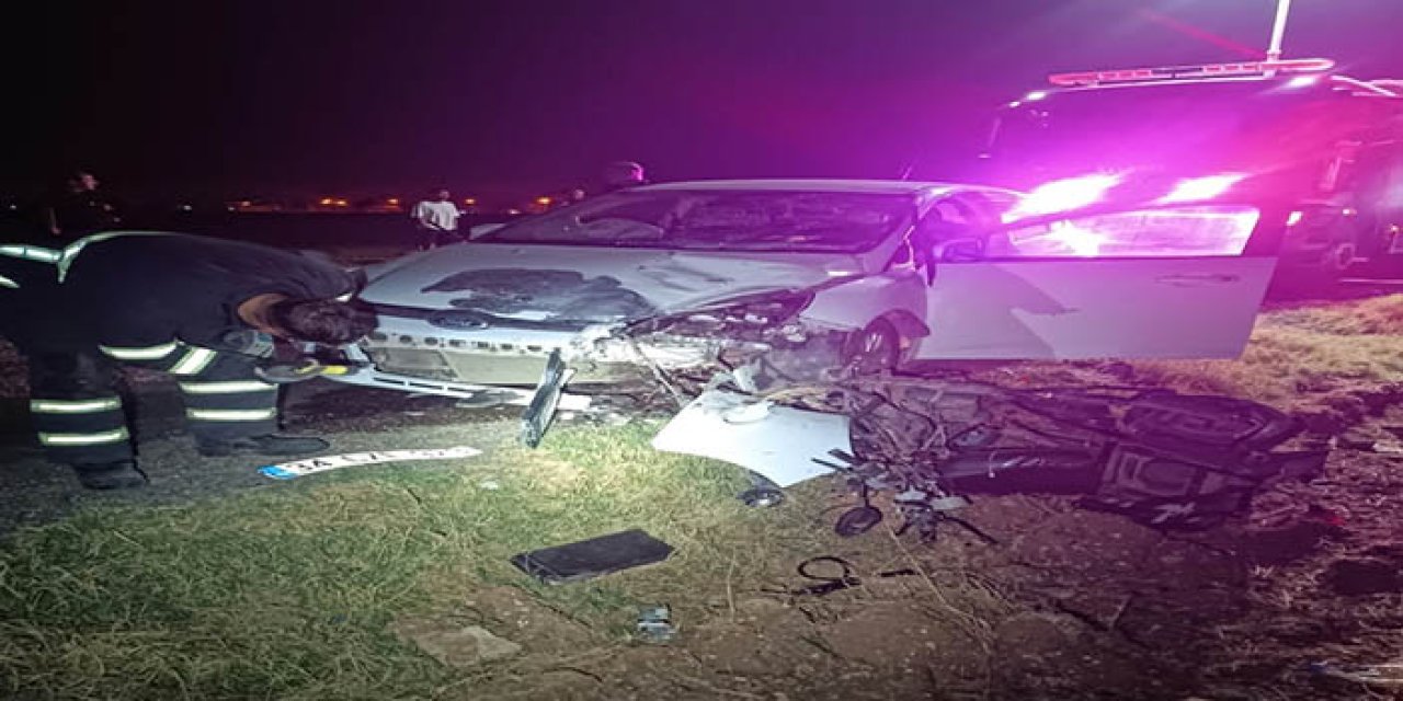 Mardin’de otomobille çarpışan motosiklette 1 ölü 1 yaralı
